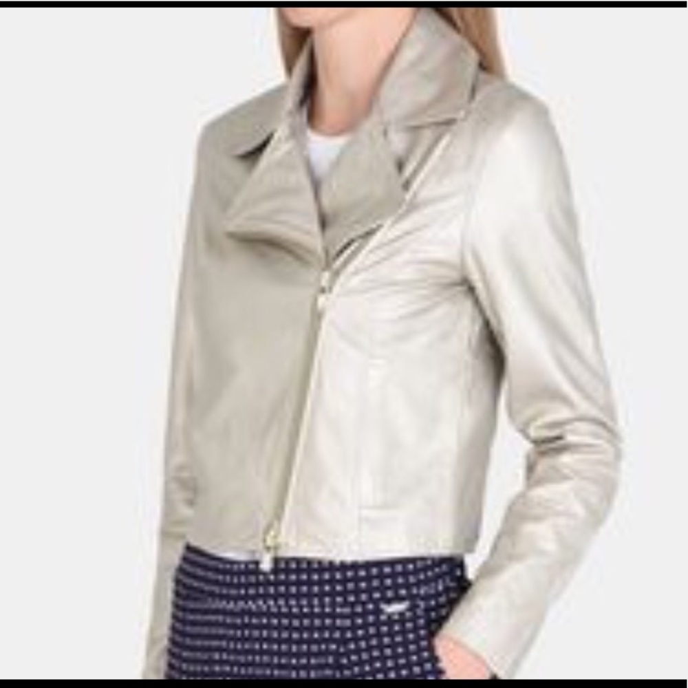 armani exchange metallic blouson jacket